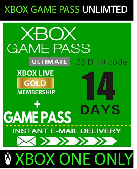 Xbox Live Gold 14 Day Game Pass Ultimate Trial Code Instant