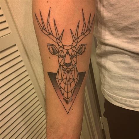 Geometric Deer Tattoo More Deer Head Tattoo Head Tattoos Tattoos And