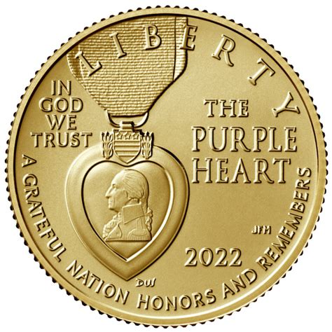 National Purple Heart Hall Of Honor 5 Gold Coin Us Mint