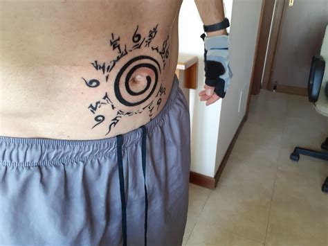 I Got 2 New Tattoos Sasukes Course Seal And Narutos Seal Rnaruto