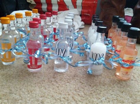 To implement this 25th birthday party idea, you can give a handwritten invitation to every guest, in which you can draw something that will help it to look more unique. 25th Birthday party favors! A variety of flavored vodkas ...