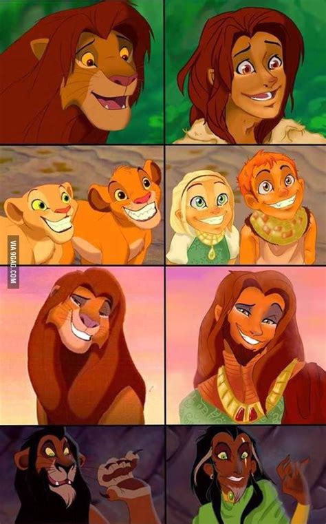 Humanized Lion King Simba Et Nala Disney Characters As Humans The Lion King Characters Disney