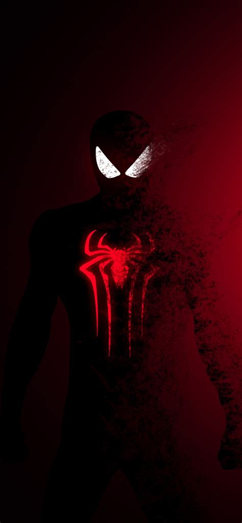 Spider Man Dark Red 4k Wallpaper