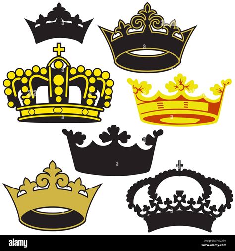 Royal Crown Collection Stock Vector Image And Art Alamy