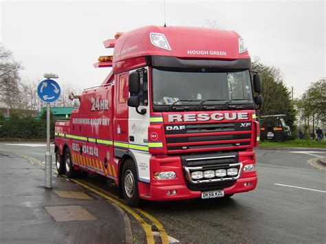 Daf Xf Hough Green Recovery In The Uk Wrecker Tow Truck Truck Driver