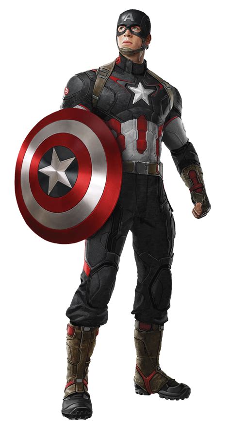 A Man In Captain America Costume Holding A Shield And Standing Up With