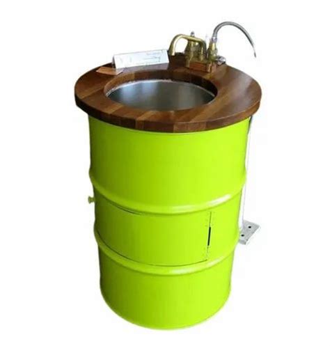 Color Coated Green Stainless Steel Drum Wash Basins For Hotel At Rs