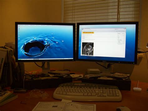dual dell monitor setup matt hamm flickr