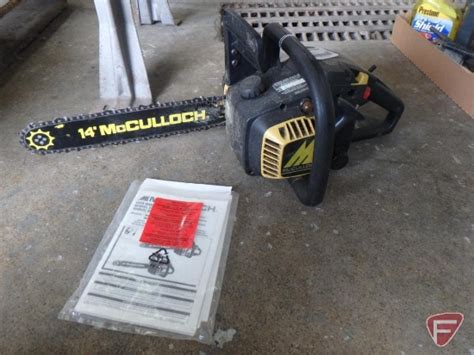 Mcculloch Ms1435 35cc Chain Saw 14in Model Cs 38 Em And Box With Bar