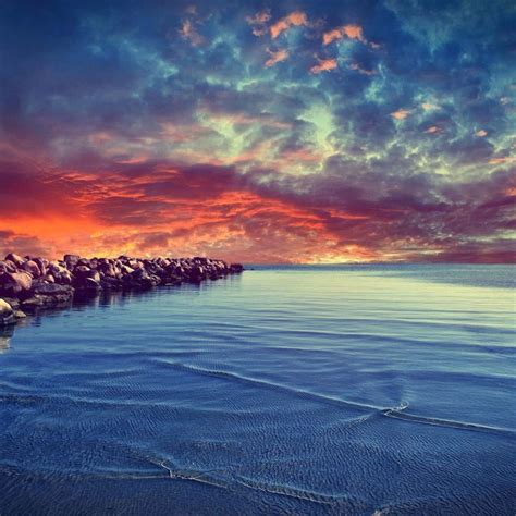Pin By Destiny Davidson On Photography Beach Sunset Wallpaper Sea
