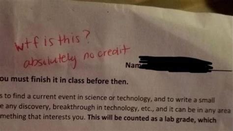 Florida Teacher Allegedly Writes ‘wtf Is This On Students Homework