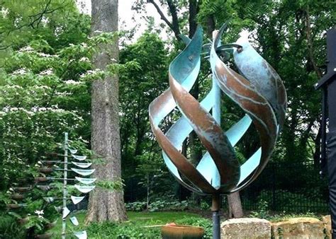 Garden Metal Decorative Wind Kinetic Sculpture Stainless
