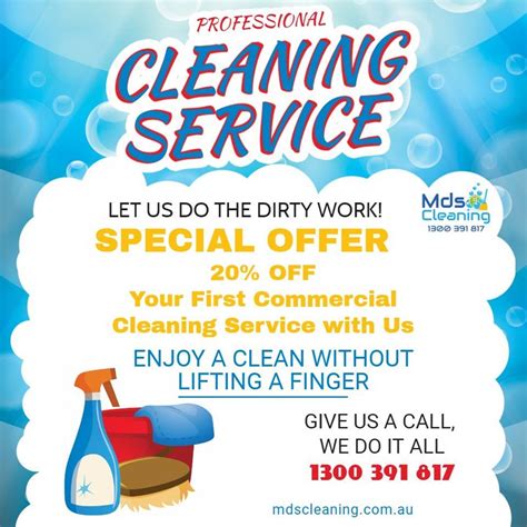 Mds Cleaning Special Offer 20 Off On Your First Commercial Cleaning