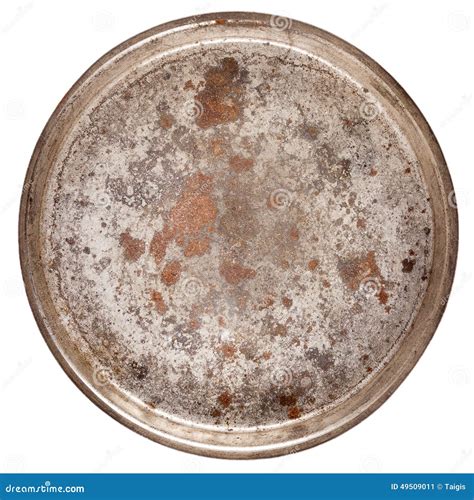 Rusty Round Metal Plate Stock Image Image Of Frame Closeup 49509011