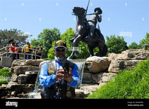 Around 100 Riders From Various Chapters Of The Buffalo Soldiers