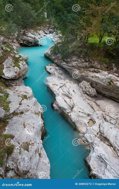 Beautiful Turquoise Mountain River Stock Photo Image Of Journey