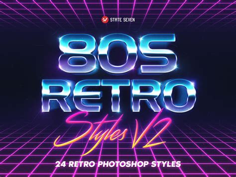 80s Titles Effect On Behance Photoshop Styles Photoshop Title