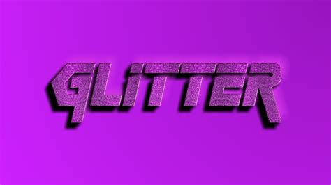 Glitter Effect Text For Youtube Channel Art Youtube