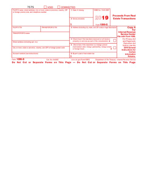 Irs 1099 S 2020 Fill And Sign Printable Template Online Us Legal Forms