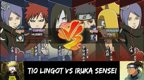 Naruto Mobile Tio Lingot Vs Iruka Sensei Youtube