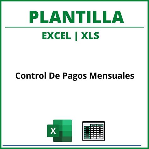 Formato Control De Pagos Mensuales En Excel Image To U