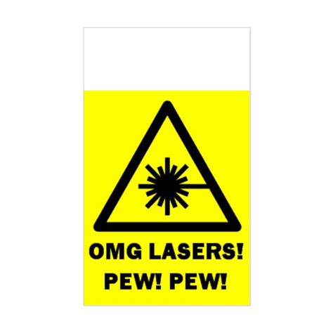 Pewpew Sticker Rectangle Laser Pew Pew Cafepress