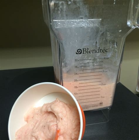Next, add 1/2 cup of yogurt and 1 cup of ice, and blend until smooth. How to make a Smoothie Step 5 - Nanci's Frozen Yogurt