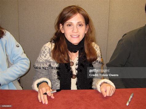 kerri green who plays andy in the goonies taken at collectormania 15 news photo getty images