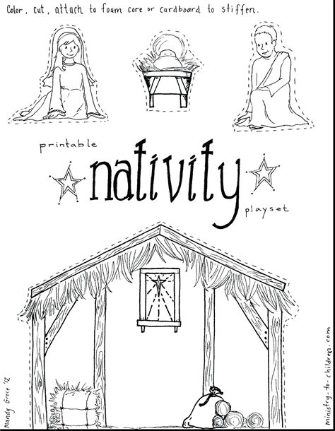 Printable christmas coloring pages help kids honor the holy family with jesus, mary, and joseph. Christmas Stable Coloring Page at GetColorings.com | Free ...