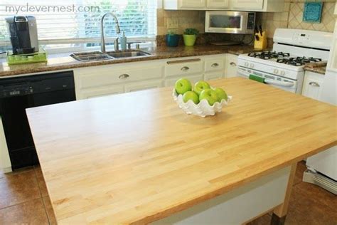 Ikea small bamboo countertop cutting chopping board chef kitchen aptitlig. Kitchen island makeover, Ikea Varde. How to seal butcher ...