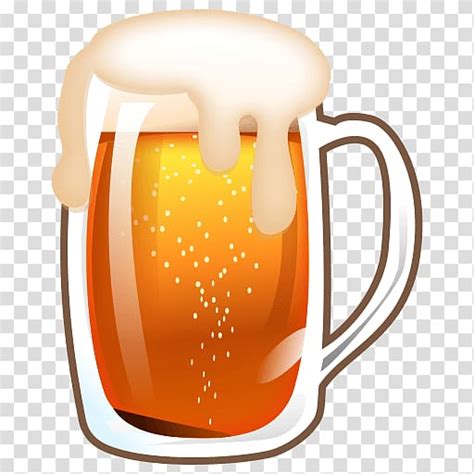 Beer Mug Beer Glasses Emoji Mug Emoticon Beer Transparent Background