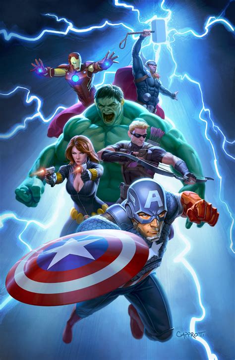 Artstation Avengers Fcbd Poster Mike Capprotti