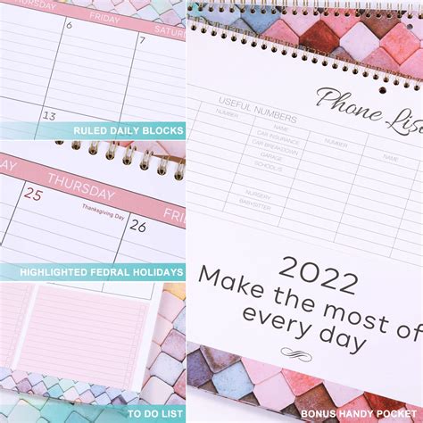 2022 Calendar Wall Calendar 2022 12 X 23 Jan 2022 Dec 2022