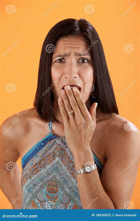 Shocked Woman Stock Image Image Of Adult Afraid Mistake
