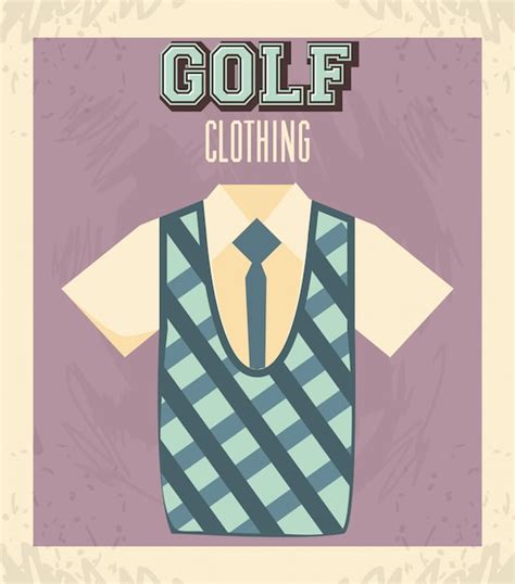 Premium Vector Golf Uniform Masculine Shirt