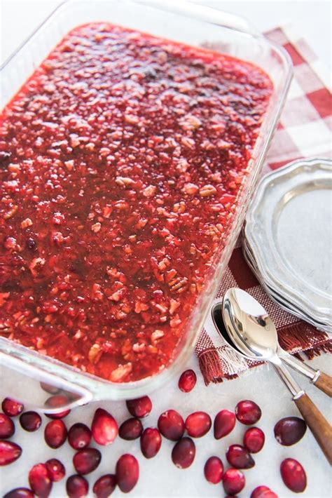 Cranberry Jello Salad With Cream Cheese Topping Recipe Cranberry