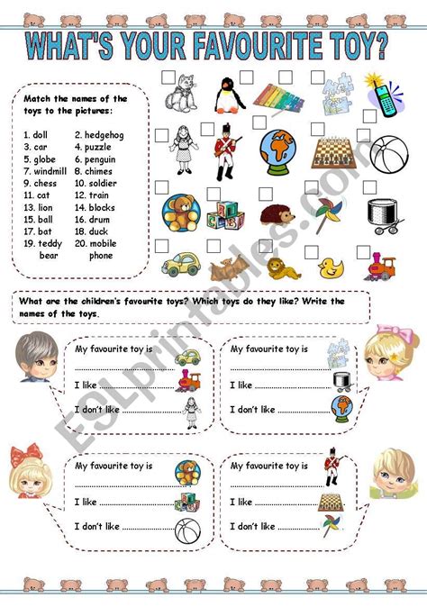 what´s your favourite toy 1 esl worksheet by kamilam