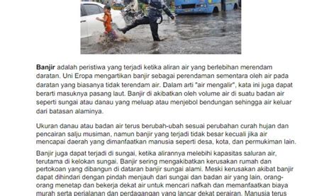 Contoh Berita Banjir - Homecare24