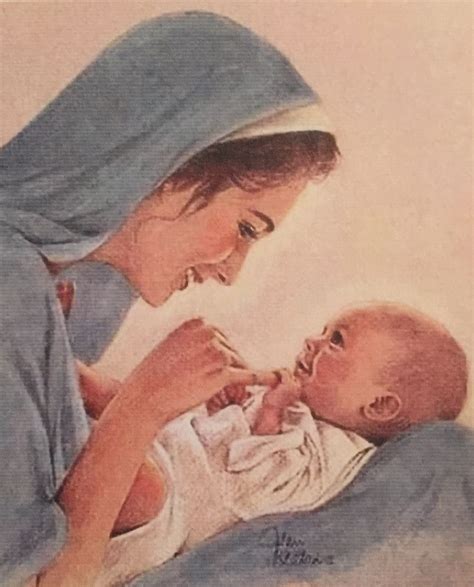 La Virgen MarÍa Con JesÚs Ternura Y Felicidad De Madre E Hijo Blessed