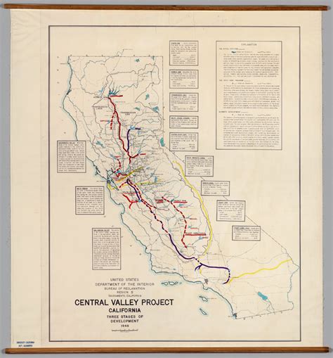 California Central Valley Project David Rumsey Historical Map