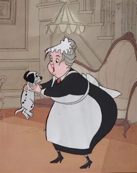 animation collection original production animation cel of nanny and lucky from one hundred and