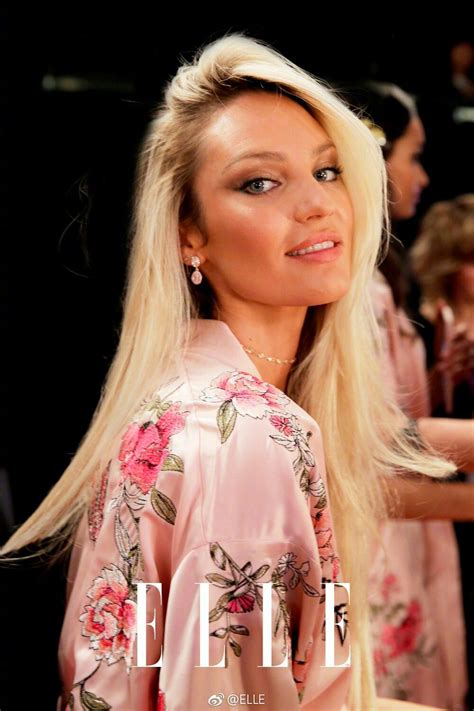 Candice Swanepoel Victoria Secret Fashion Show Model Floral Tops