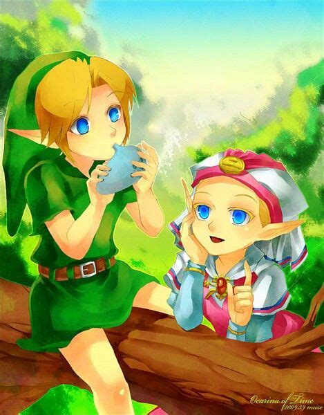 Young Link And Young Zelda Legend Of Zelda Link Zelda Zelda Art