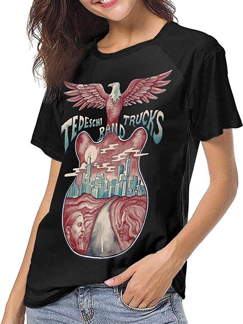 Tedeschi Trucks Band T Shirt Womans Short Sleeve Baseball Shirt Raglan Top Novelty T Shirts