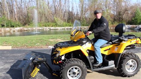 Can Am Atv Snow Plow Overview Youtube