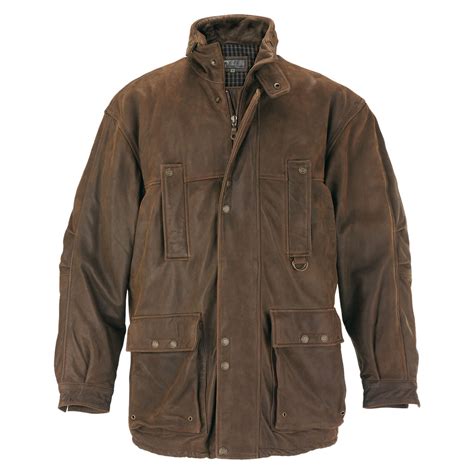 Hunter Mens Brown Leather Coat Mens Leather Jacket Hidepark