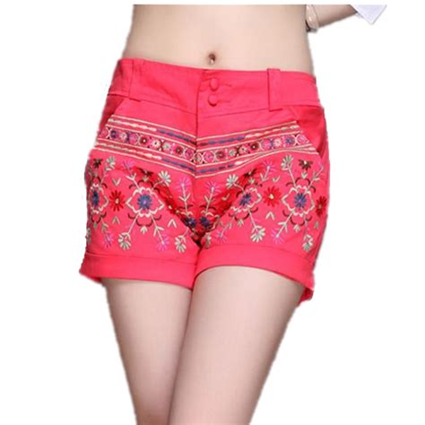 2019 Summer Women Short Pants Fashion Casual Clothing Ethnic Pantalon Femme Vintage New National