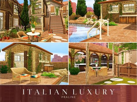 The Sims Resource Italian Luxury House By Praline Sims
