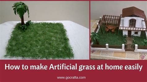 How To Make Artificial Grass At Home Easily Fake Grass For Project