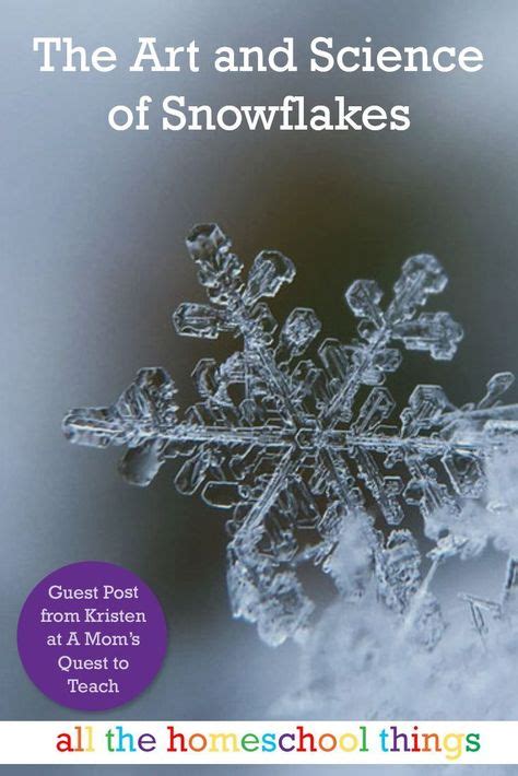 The Art And Science Of Snowflakes Unit Study Ideas Study Unit
